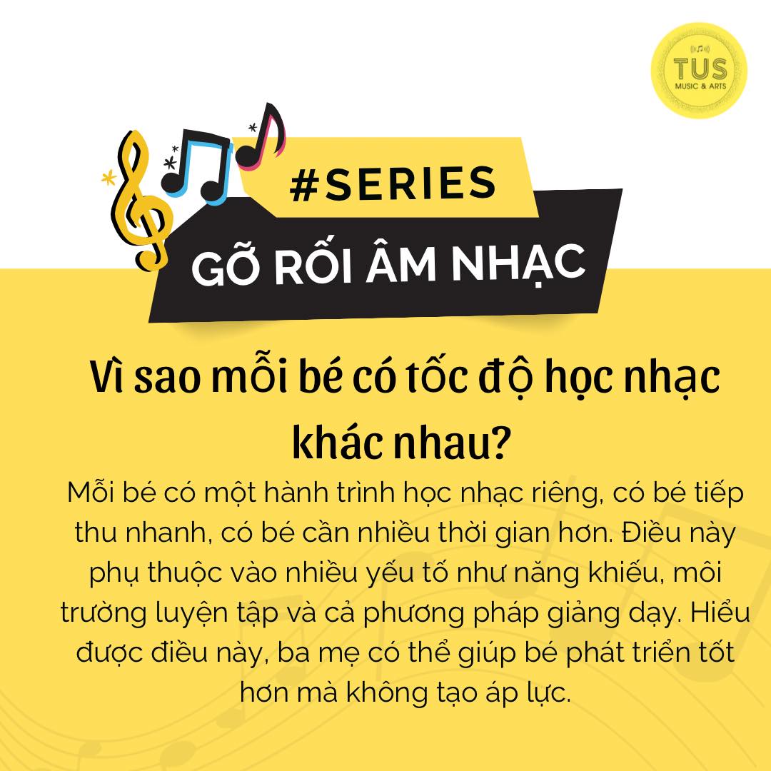 Vì sao mỗi bé có tốc độ học nhạc khác nhau?